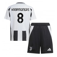 Camisa de time de futebol Juventus Teun Koopmeiners #8 Replicas 1º Equipamento Infantil 2024-25 Manga Curta (+ Calças curtas)